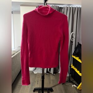 Wilfred Vibrant Pink Long Sleeve Sweater